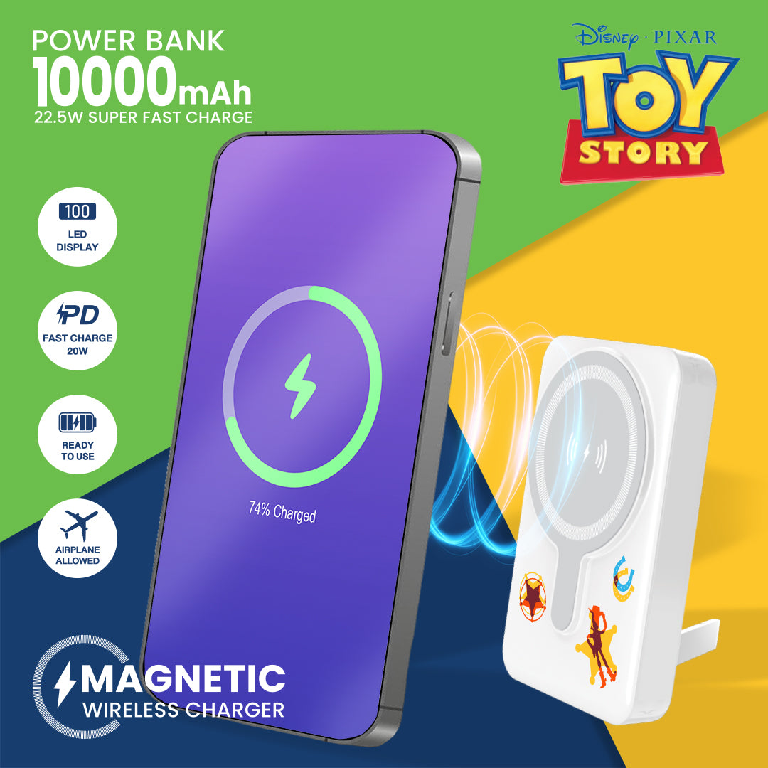 Disney&Pixar Magsafe Power Bank (10000mAh) (White) by Amaze Max