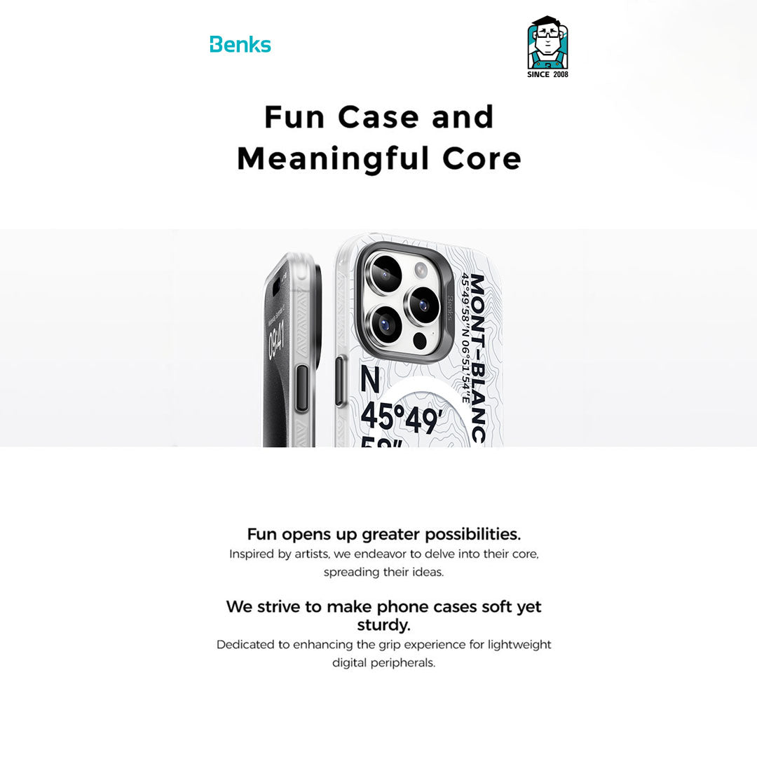 Mt. Blanc Case (iPhone) (White) By Benks