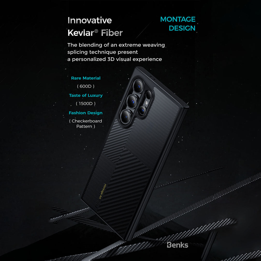 Montage Kevlar ArmorAir Pro (Samsung S24 Ultra) (600D+1500D) By Benks