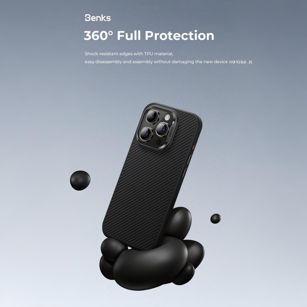 Armor Pro 600D with Camera Button Case (iPhone 16 Pro Max) (Black) by Benks