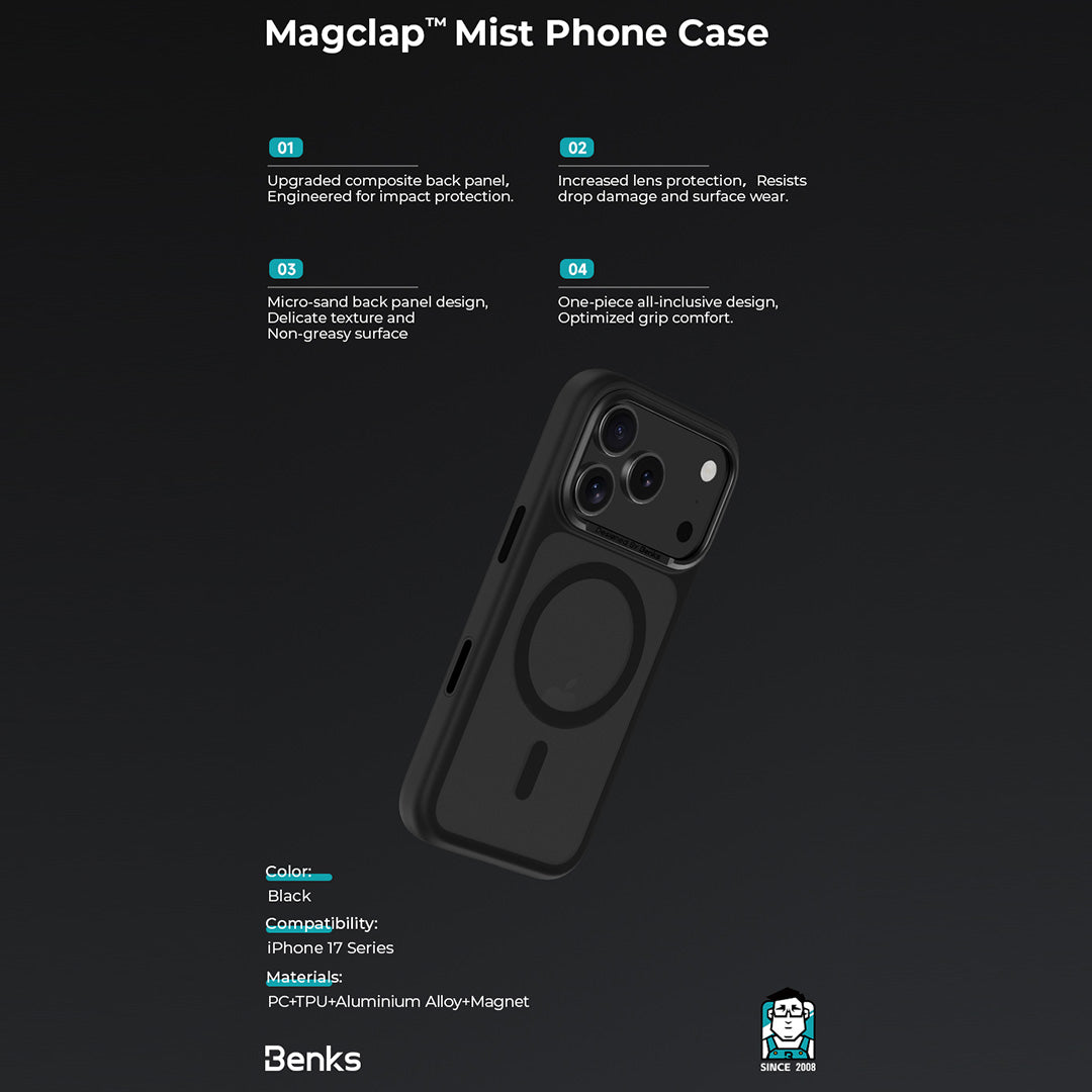 Mist Case (iPhone 17 Pro Max) (White) by Benks