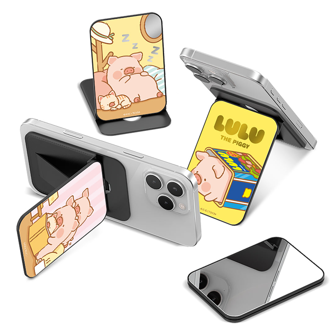 Lay Down Piggy Lulu the Piggy Wallet Magsafe Stand Cover By Casebang