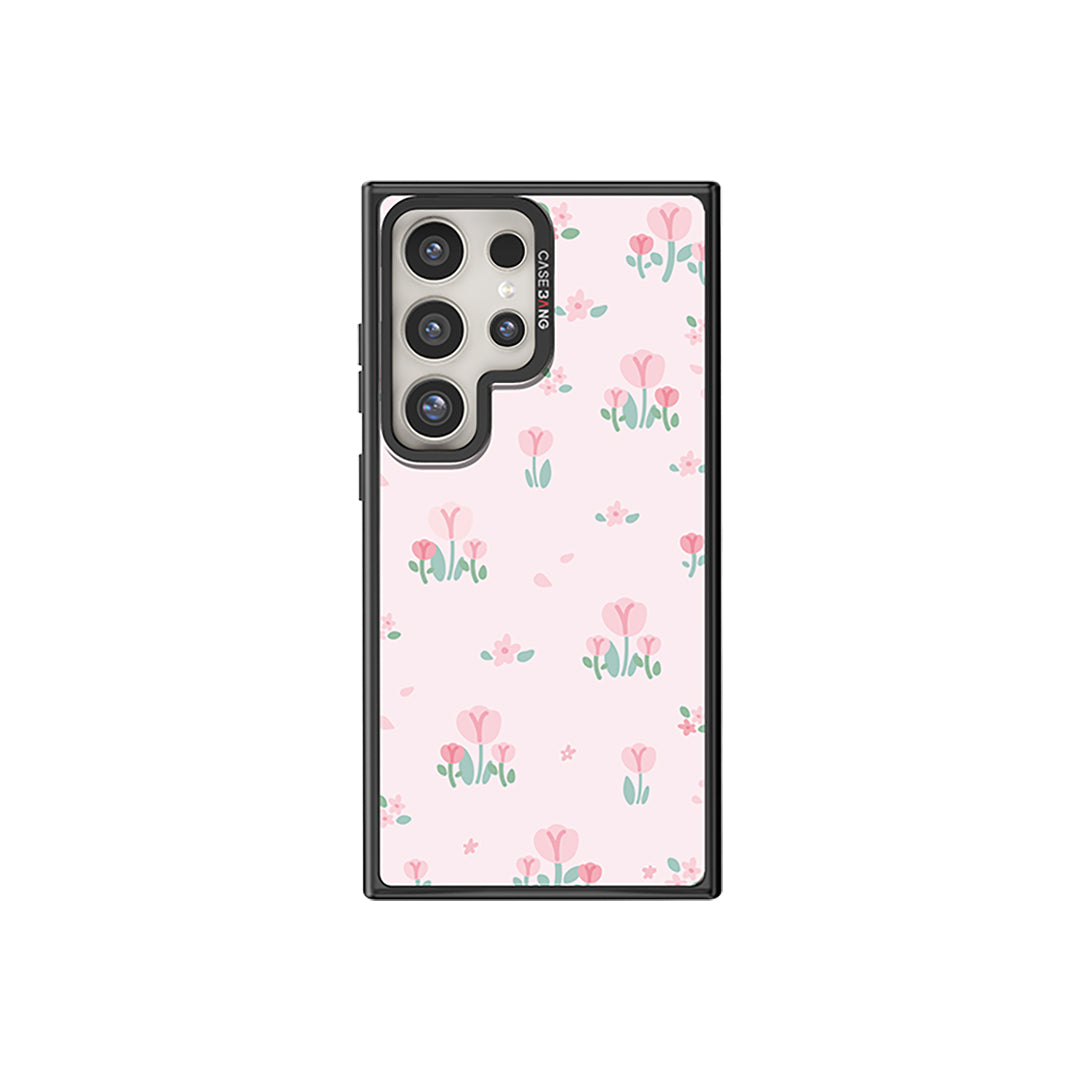 Pinky Tulips Secret Garden Phone Cover (Samsung S24 Ultra) By Casebang