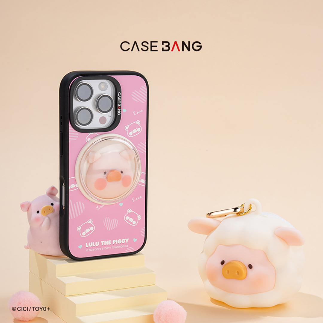 Lulu the Piggy Silicone Earphone Storage Bag (Sheep Pig) by Casebang