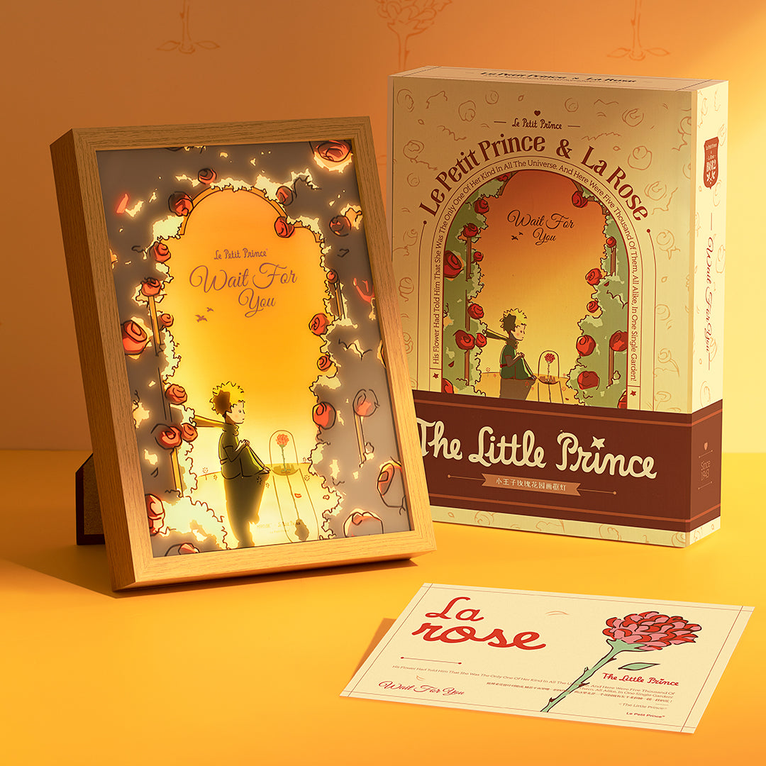 The Little Prince Rose Garden Frame Lamp (Rose Edition) by Martube