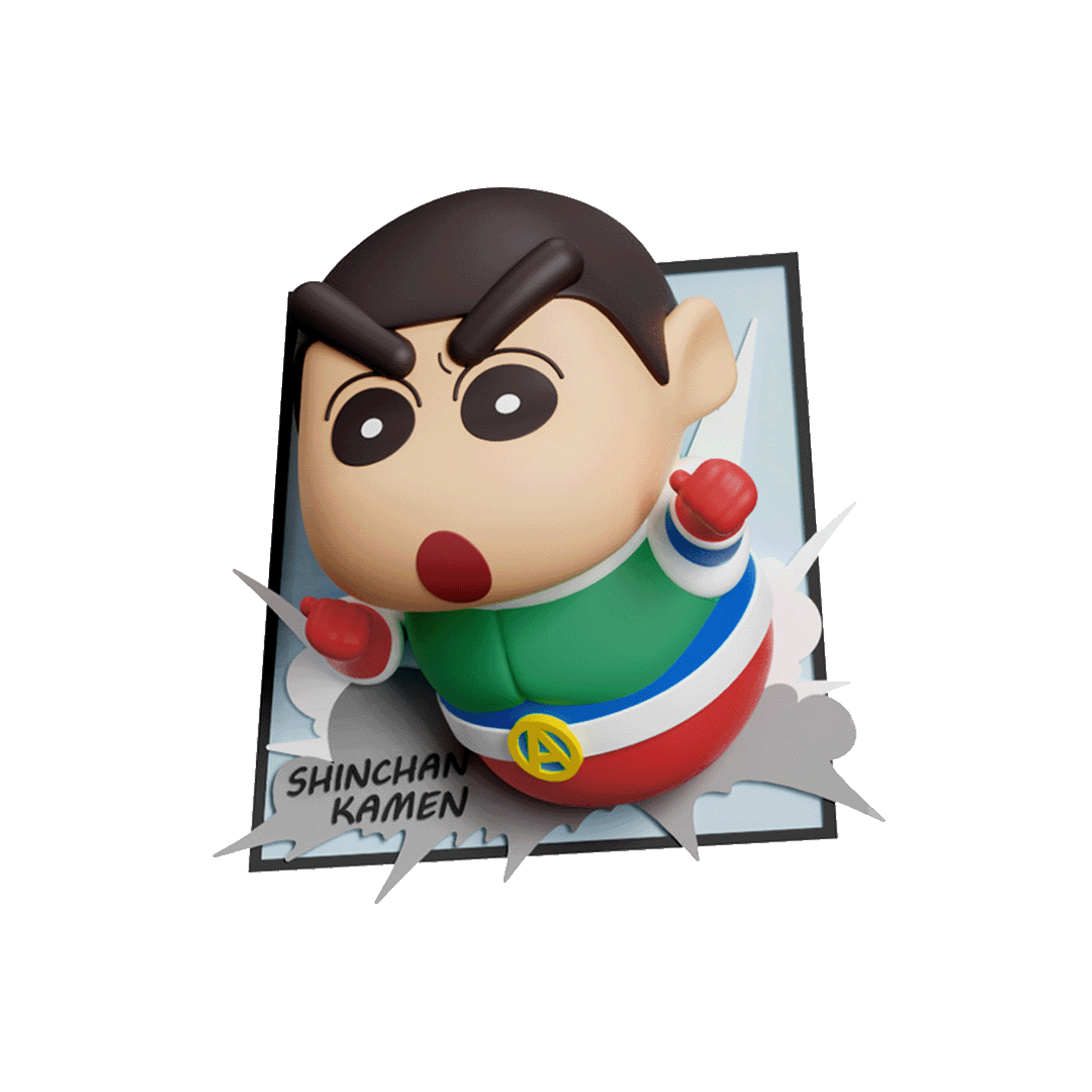 Crayon Shinchan Fridge Magnets Blind Box (1 of 8 pc.) By Rock
