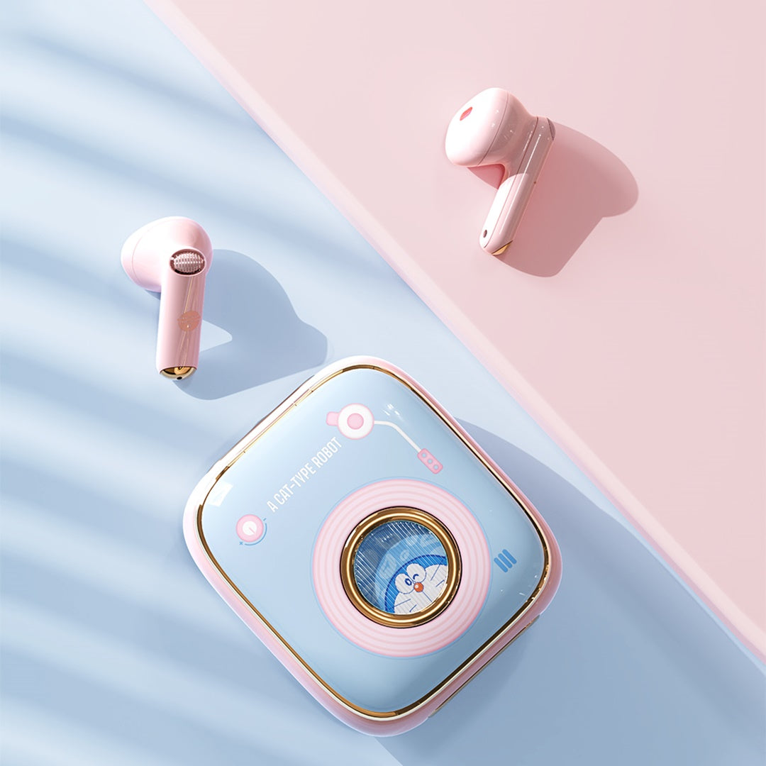 Doraemon Retro Style TWS Earphones (Pass Loop) By ROCK