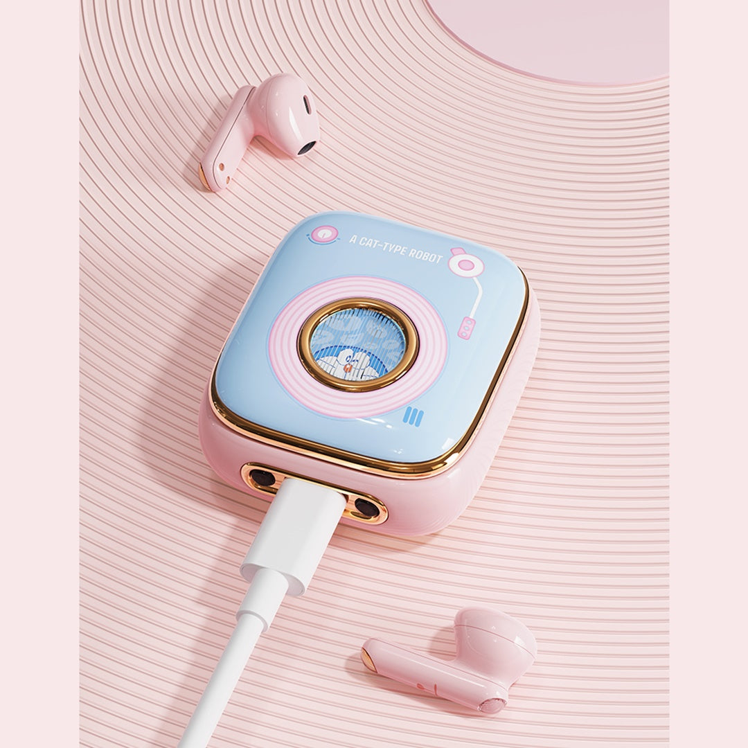 Doraemon Retro Style TWS Earphones (Pass Loop) By ROCK