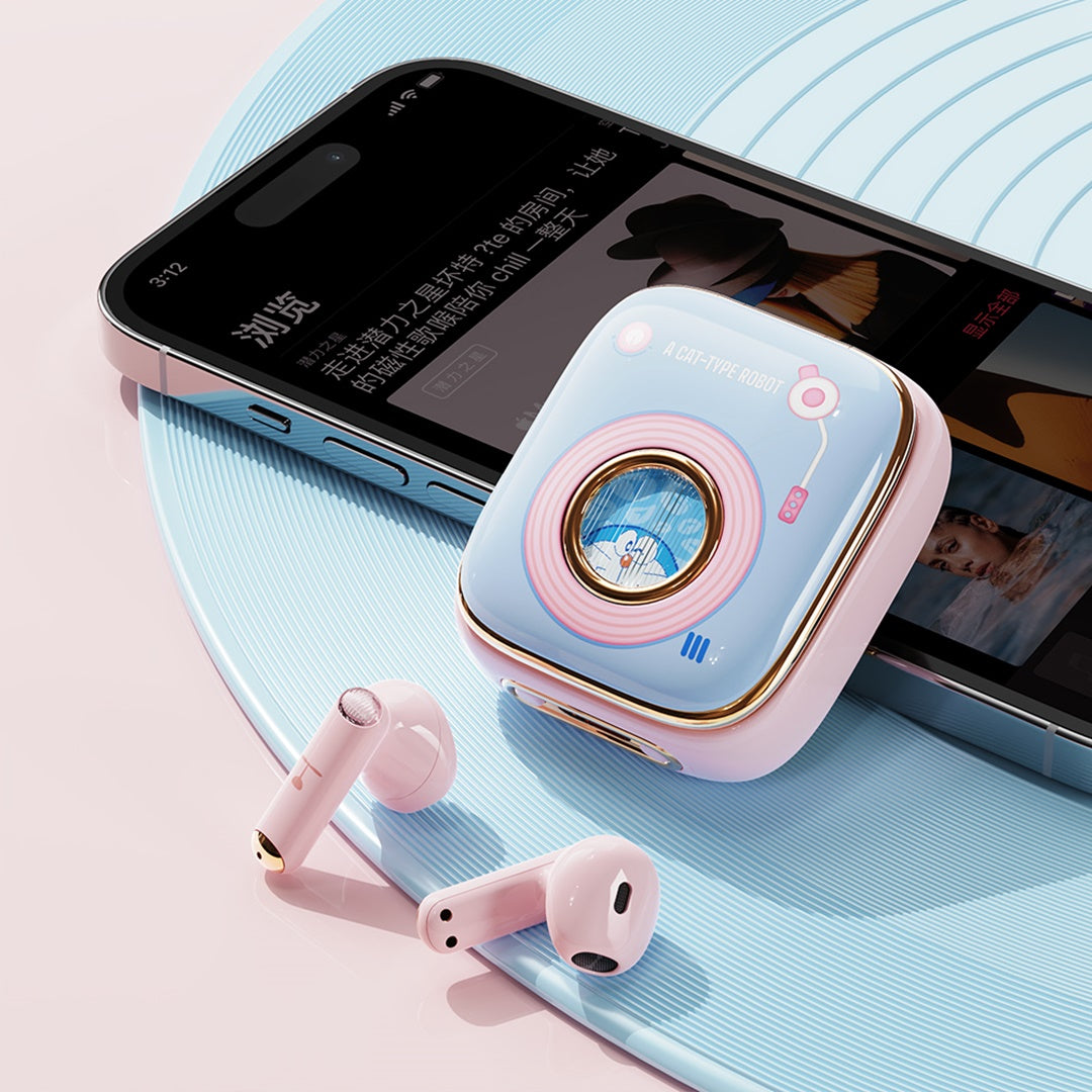 Doraemon Retro Style TWS Earphones (Pass Loop) By ROCK