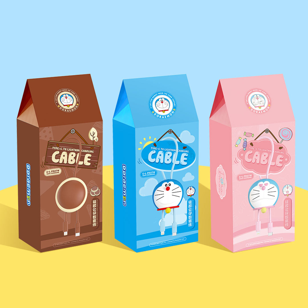 Dorayaki Doraemon Cable (C to L 27W )(Pink) by Rock