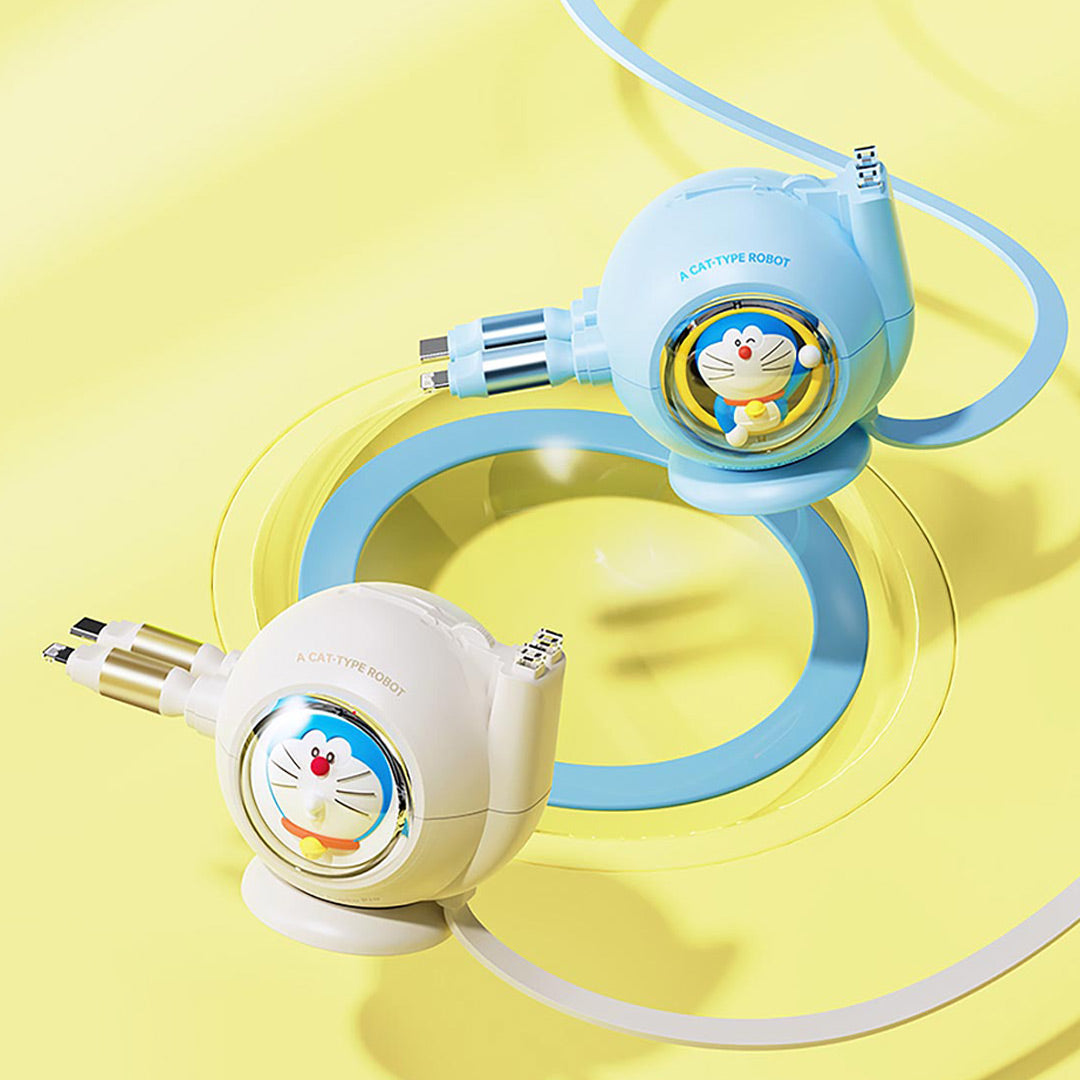 Doraemon 2In1 Charge & Sync Cable (Blue) by Rock