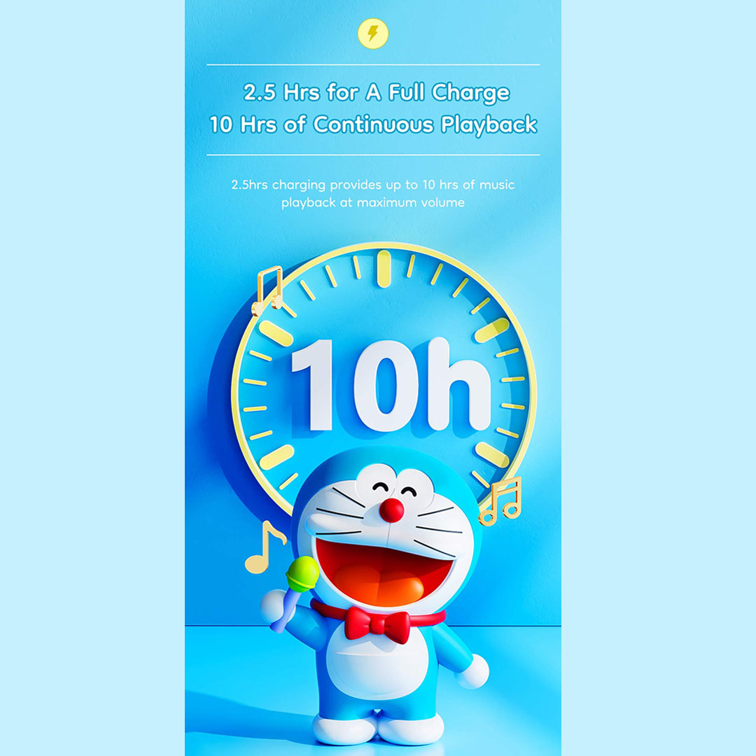 Doraemon Mic King Speaker (Blue) by Rock