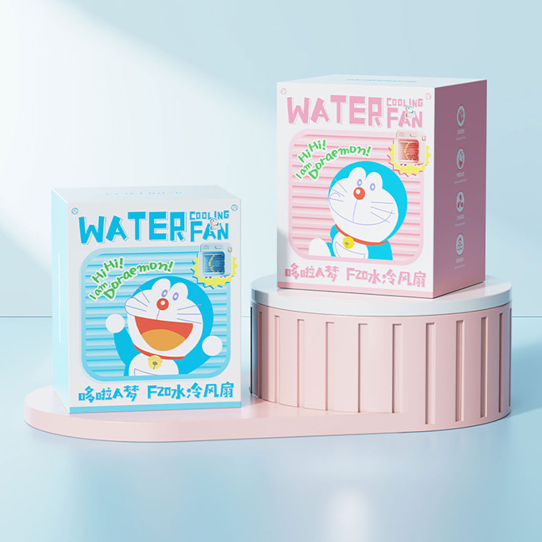 Doraemon Cooling Water Fan (Pink) by Rock