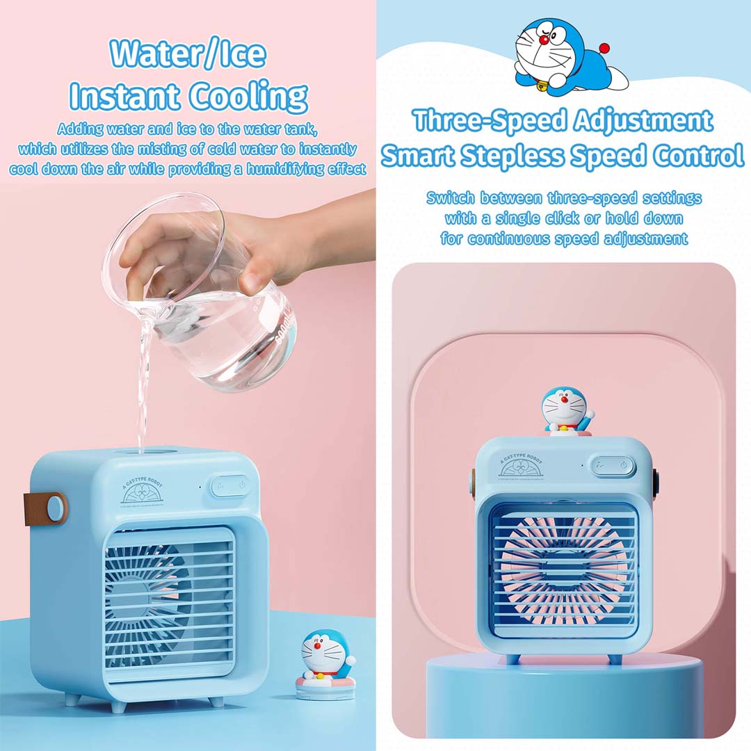 Doraemon Cooling Water Fan (Pink) by Rock