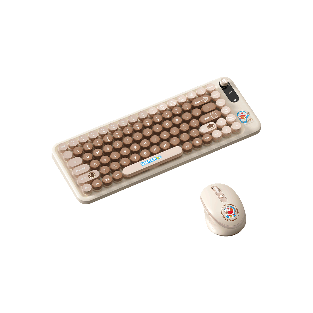 Doraemon Keyboard and Mouse Kit (Beige) by Rock