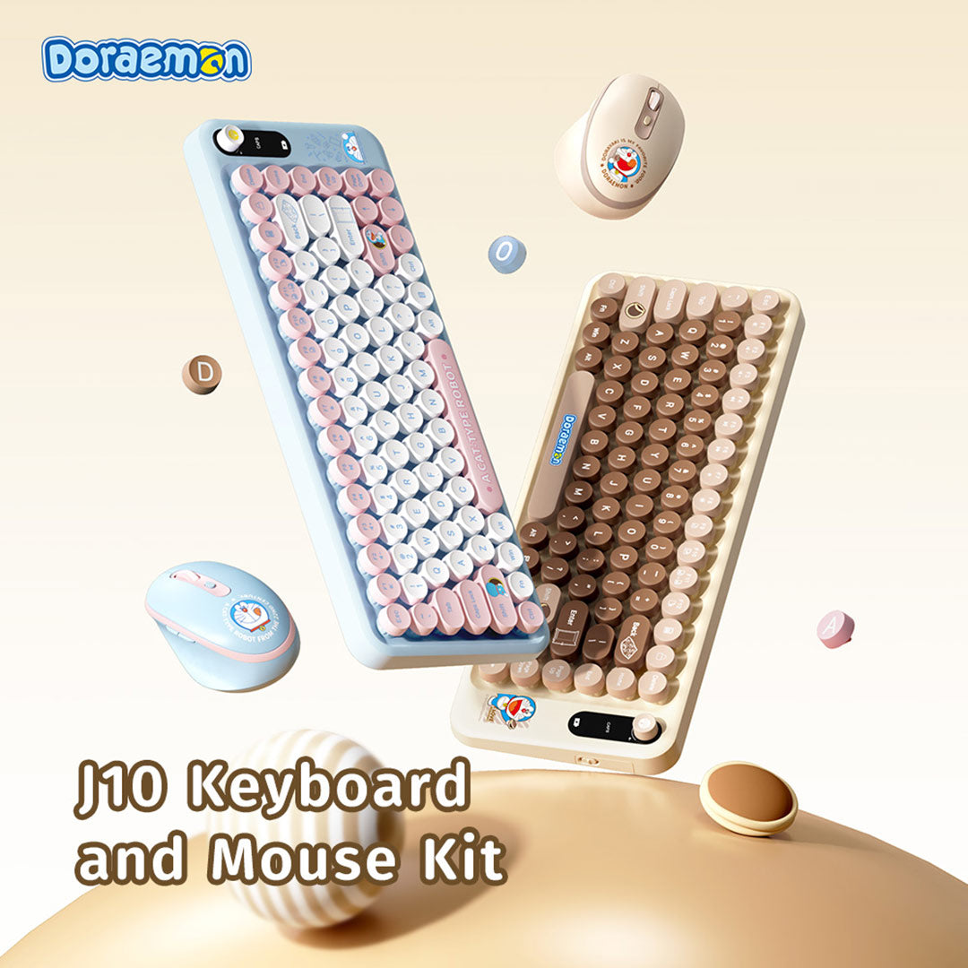 Doraemon Keyboard and Mouse Kit (Beige) by Rock