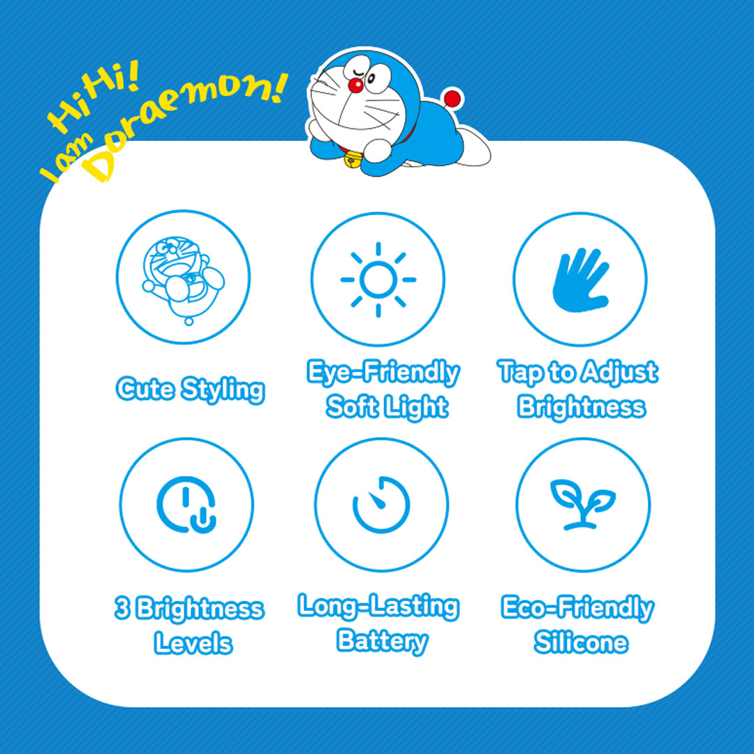 Doraemon Sleep Companion Pat Lamp by Rock