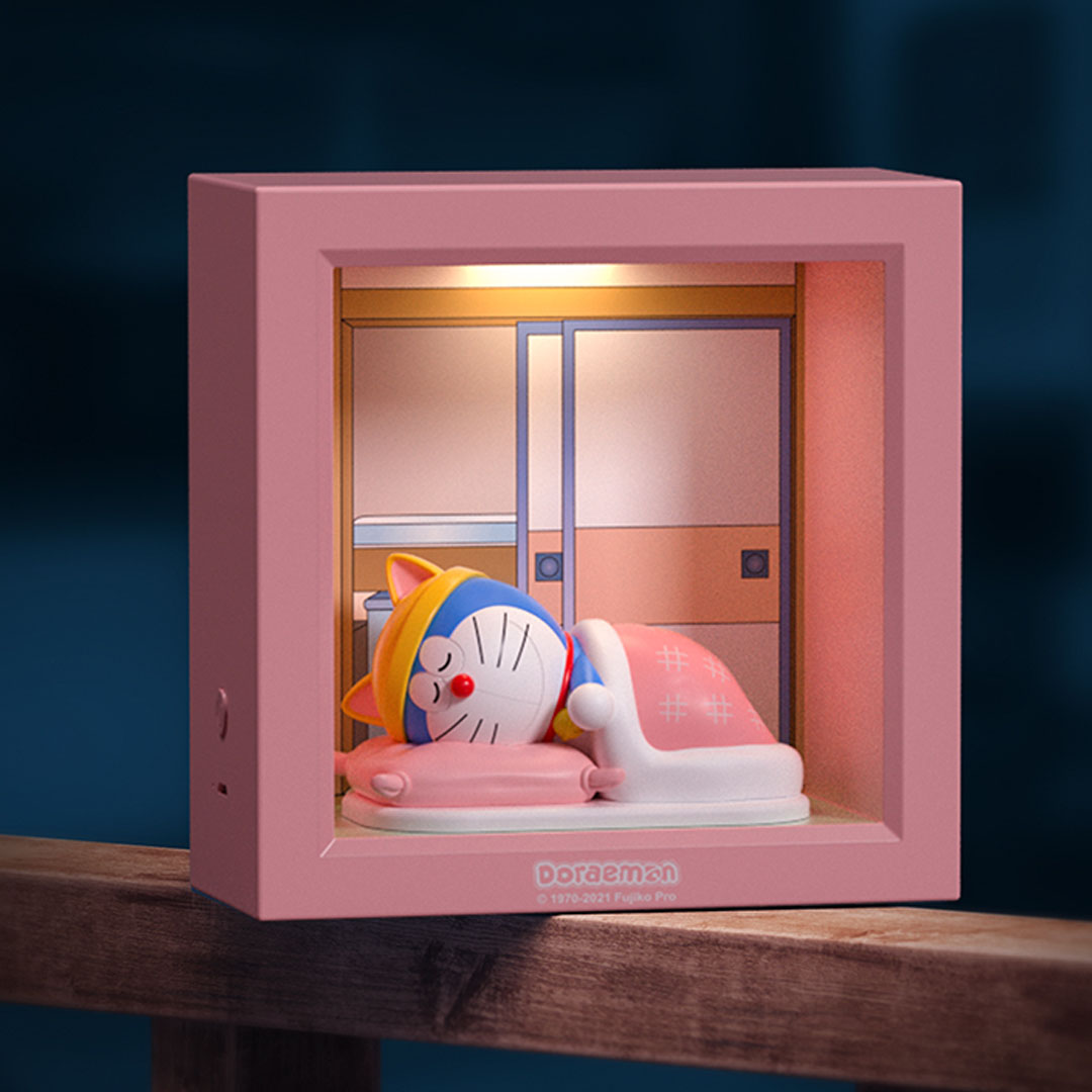 Doraemon Sleeping Baby Frame Lamp (Pink) by Rock