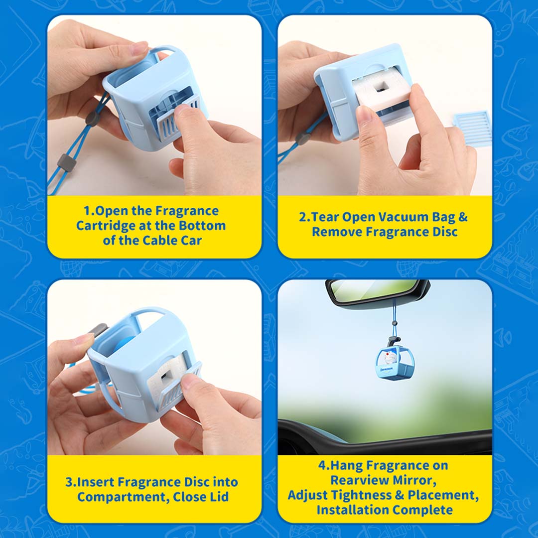 Doraemon Car Cabel Aroma Diffuser by Rock