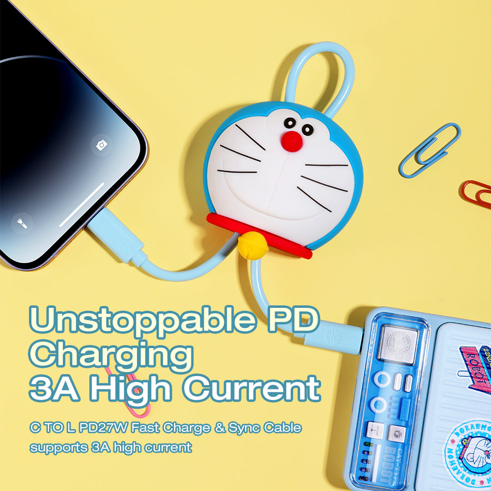 Doraemon Fast Charge & Sync Cable (C TO C 100W) By Rock