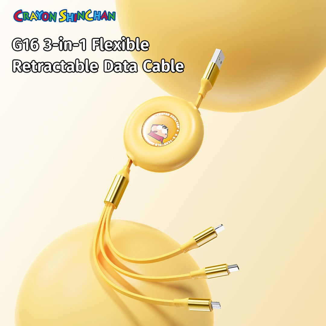Crayon Shinchan 3In1 Charge & Sync Cable By Rock