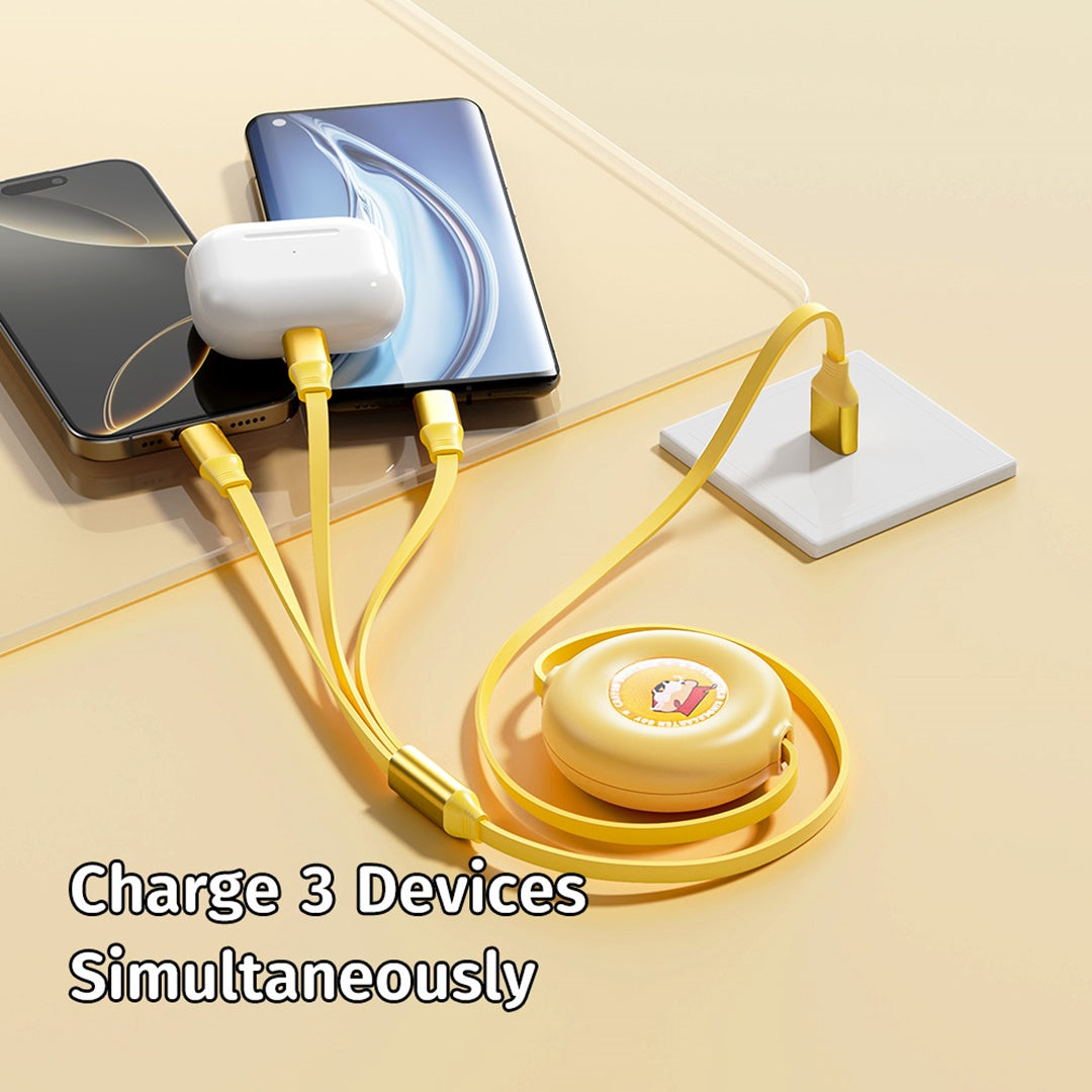 Crayon Shinchan 3In1 Charge & Sync Cable By Rock