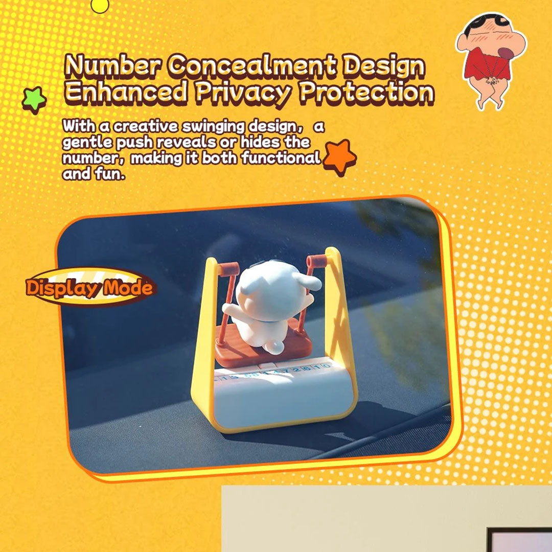 Crayon Shinchan Aroma Diffuser Parking Number Plate (Swing-themed) by Rock