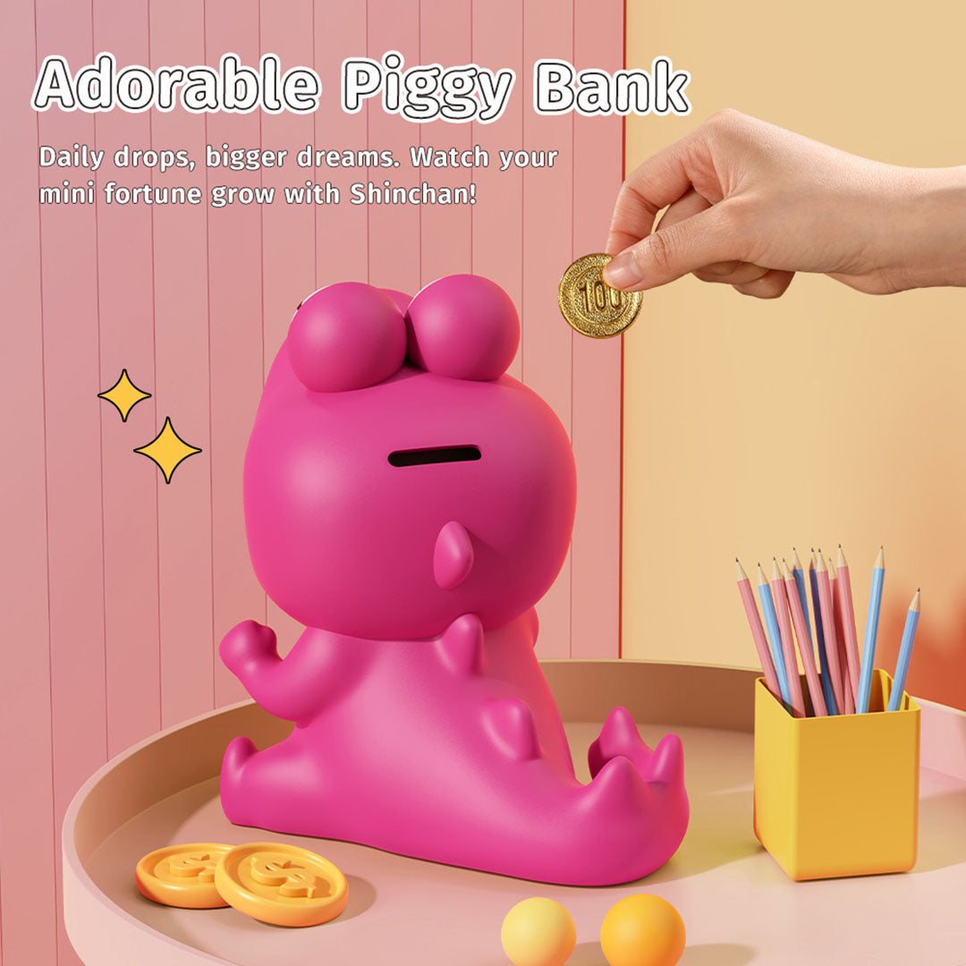 Crayon Shinchan Piggy Bank (Pink) by Rock