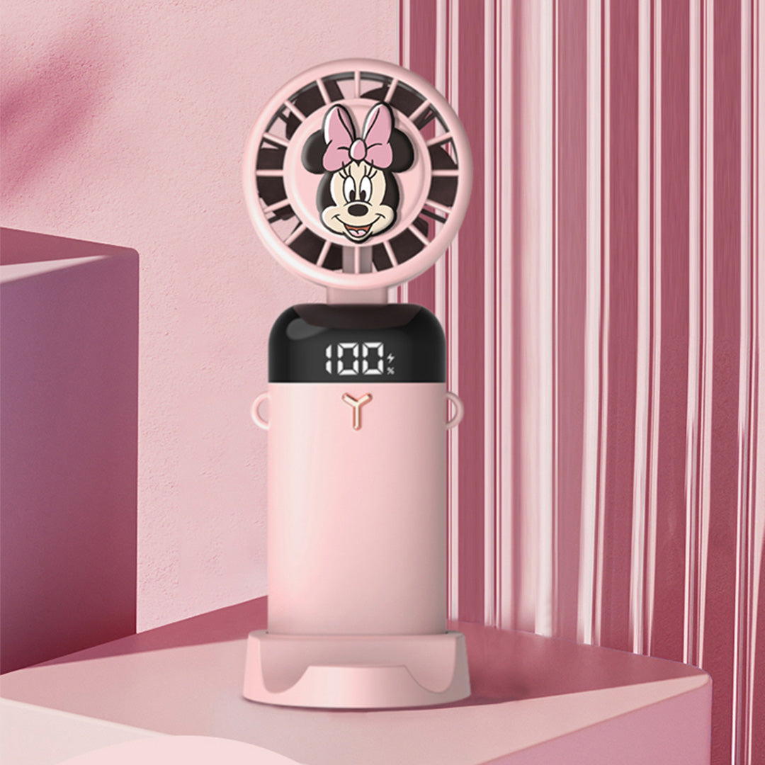 Minnie Mickey Mouse & Friends Digital Portable Fan (Pink) by Amaze Max