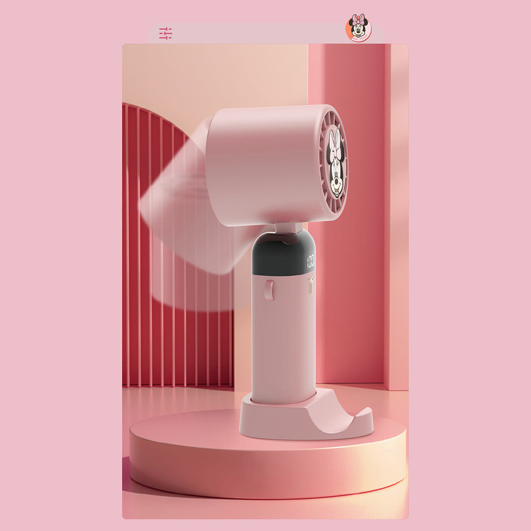 Minnie Mickey Mouse & Friends Digital Portable Fan (Pink) by Amaze Max
