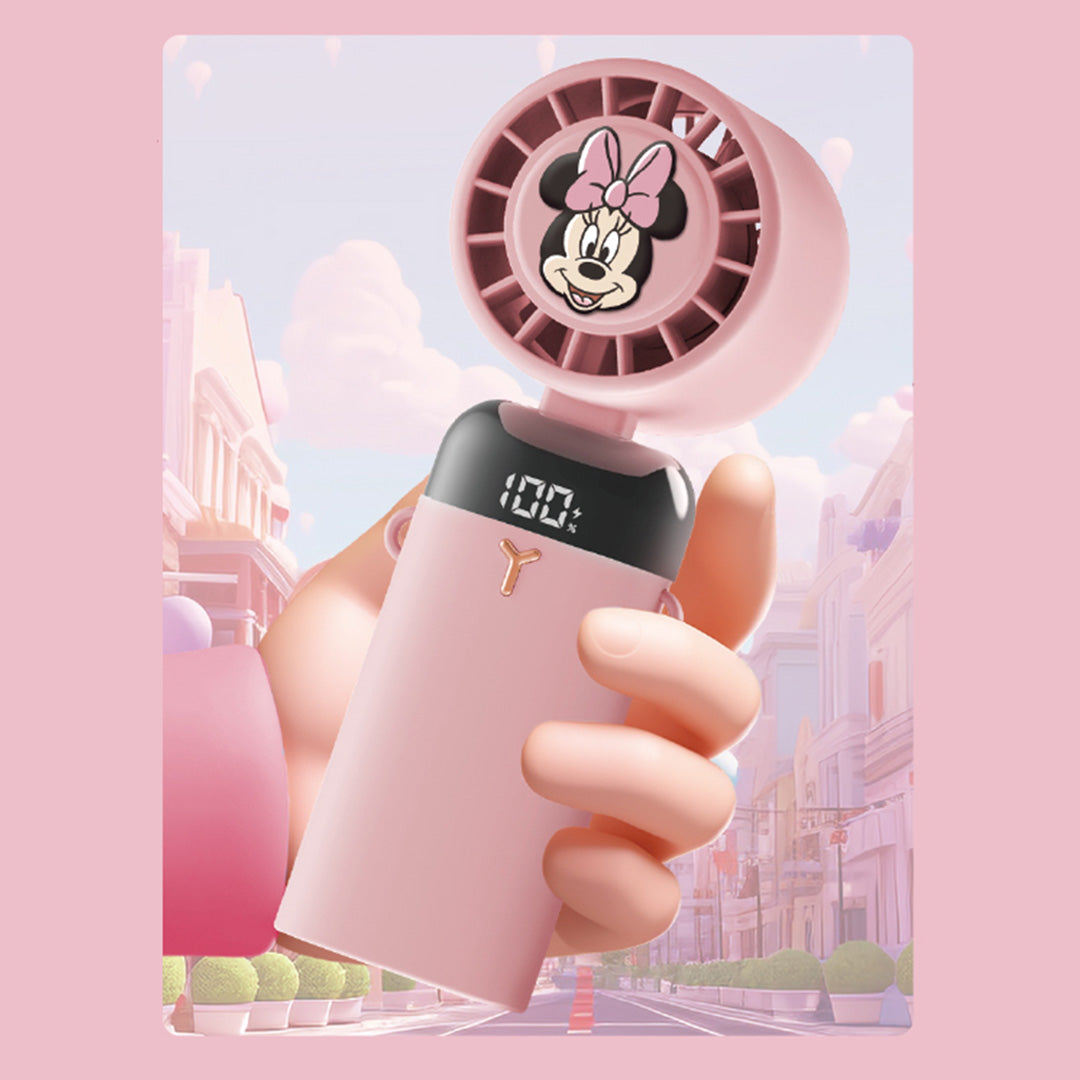 Minnie Mickey Mouse & Friends Digital Portable Fan (Pink) by Amaze Max
