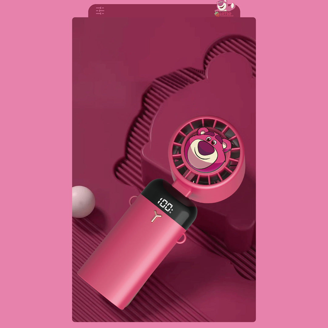 Lotso Toy Story Digital Portable Fan (Magenta) by Amaze Max