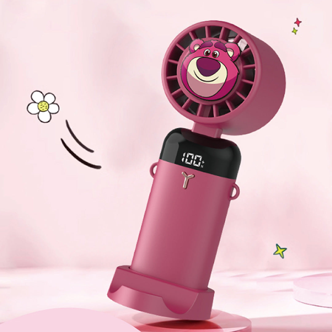 Lotso Toy Story Digital Portable Fan (Magenta) by Amaze Max