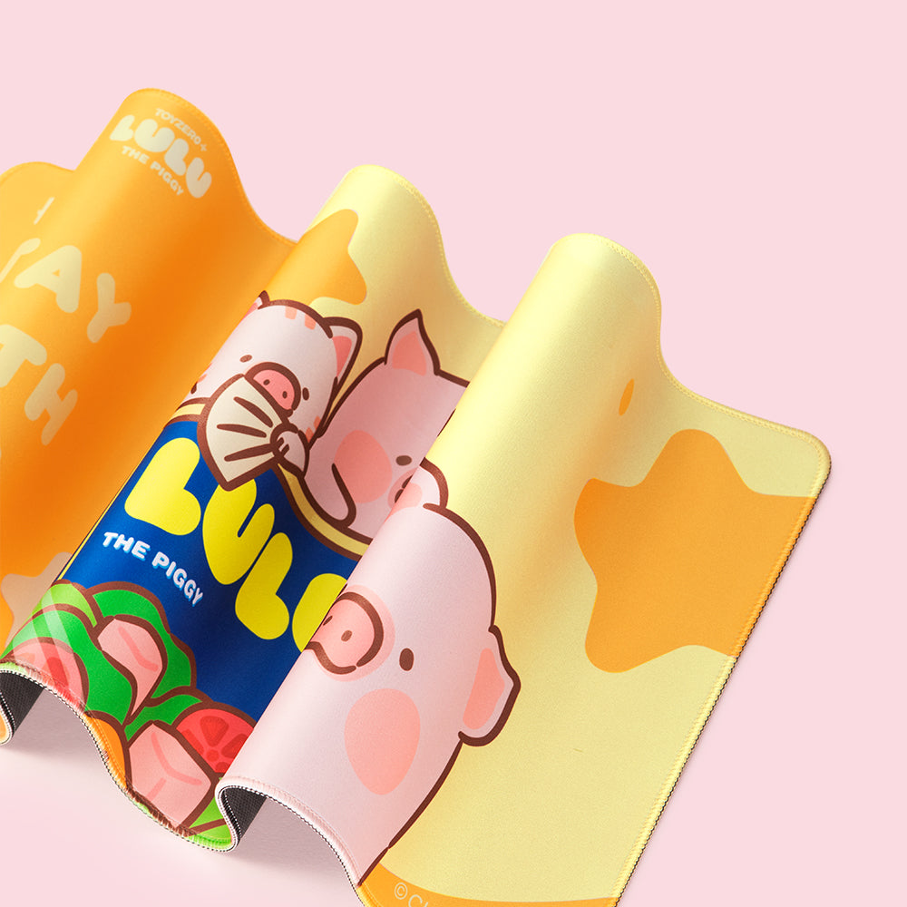 LuLu the Piggy Piggy Can Mouse Pad (Yellow) by Rock
