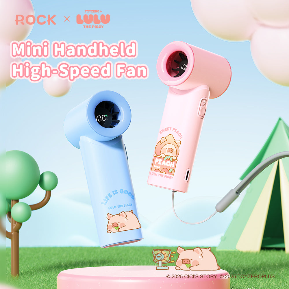 LuLu the Piggy Handheld Fan by Rock