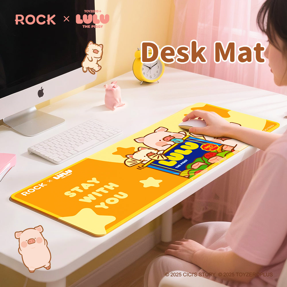 LuLu the Piggy Piggy Can Mouse Pad (Yellow) by Rock