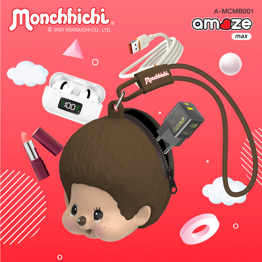 Monchhichi Boy&Girl Earphone Purse by Amaze Max