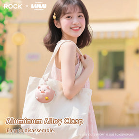 LuLu the Piggy Piggy Peach Silicone Earphone Bag by Rock