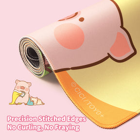 LuLu the Piggy Piggy Can Mouse Pad (Yellow) by Rock