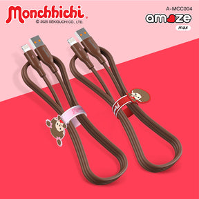 Monchhichi Boy&Girl Cable 3A 120cm (Brown) by Amaze Max
