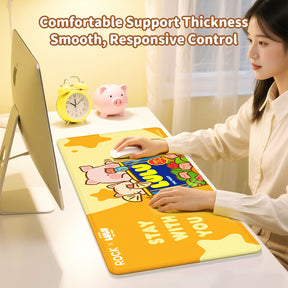 LuLu the Piggy Piggy Can Mouse Pad (Yellow) by Rock