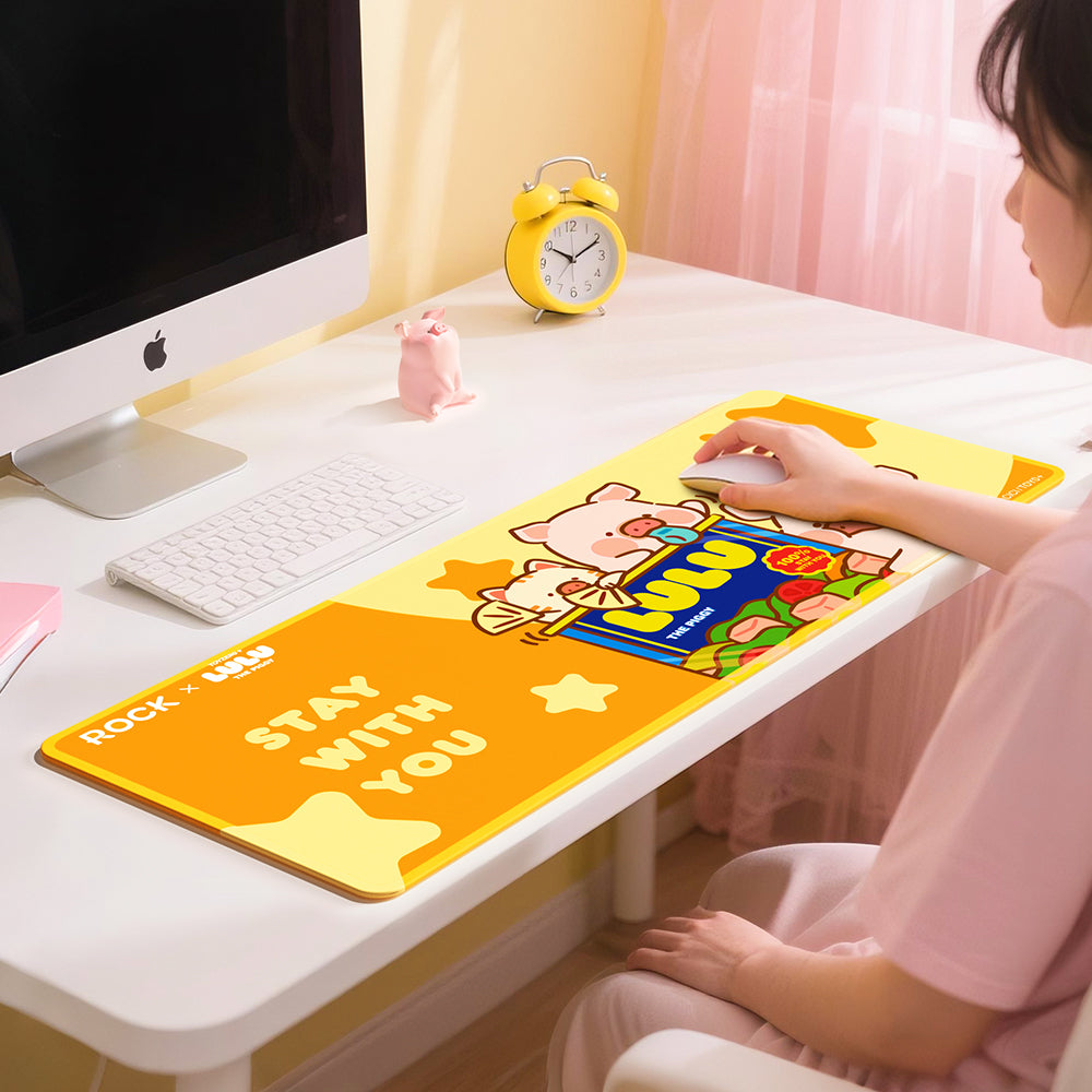 LuLu the Piggy Piggy Can Mouse Pad (Yellow) by Rock