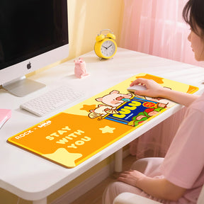 LuLu the Piggy Piggy Can Mouse Pad (Yellow) by Rock