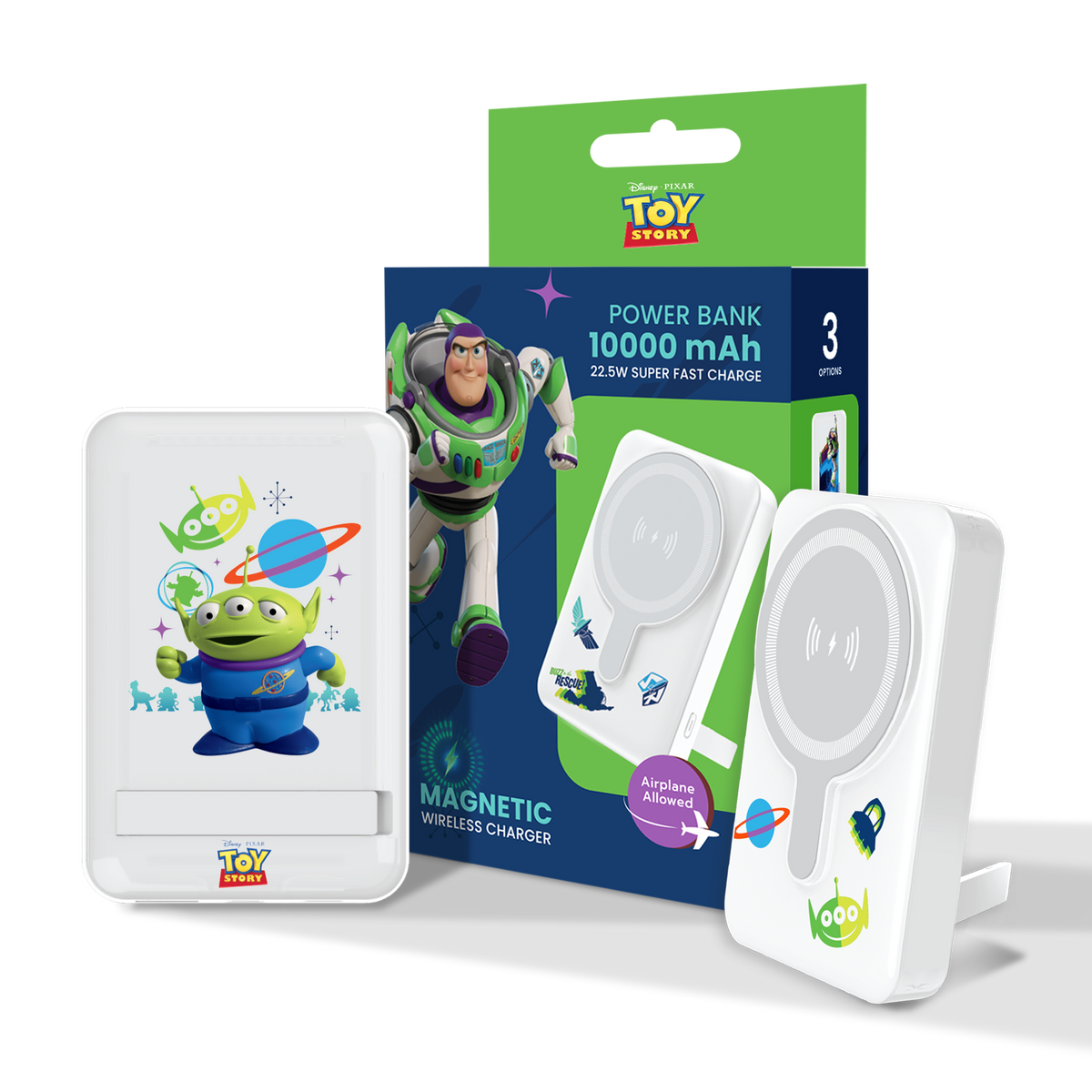 Disney&Pixar Magsafe Power Bank (10000mAh) (White) by Amaze Max
