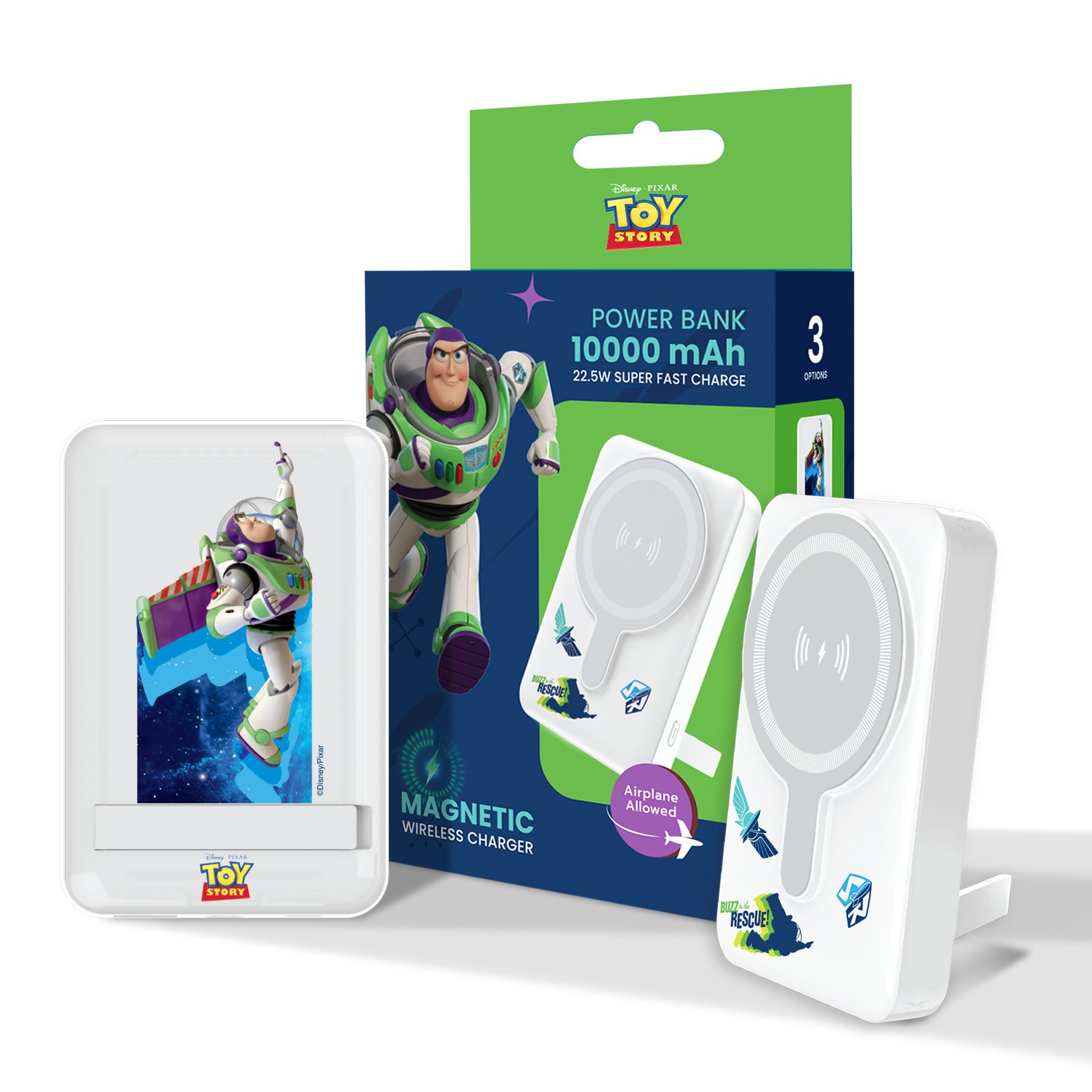 Disney&Pixar Magsafe Power Bank (10000mAh) (White) by Amaze Max