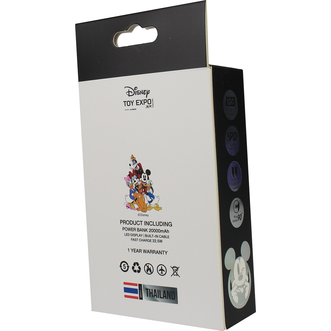 Donald Duck Angry Mickey Mouse & Friends Power Bank 20000mAh (White) by Asaki