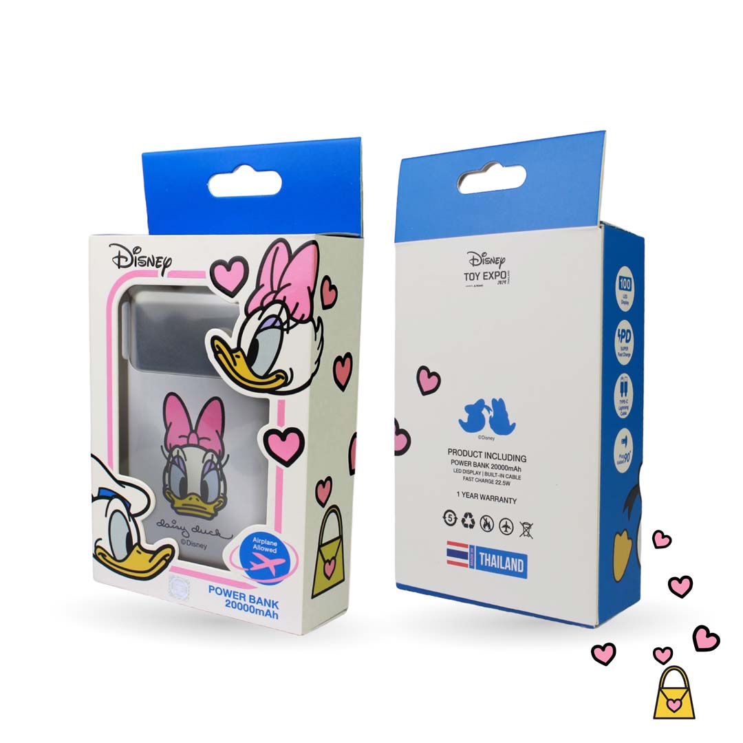 Daisy Duck Mickey Mouse & Friends Power Bank 20000mAh (White) by Asaki
