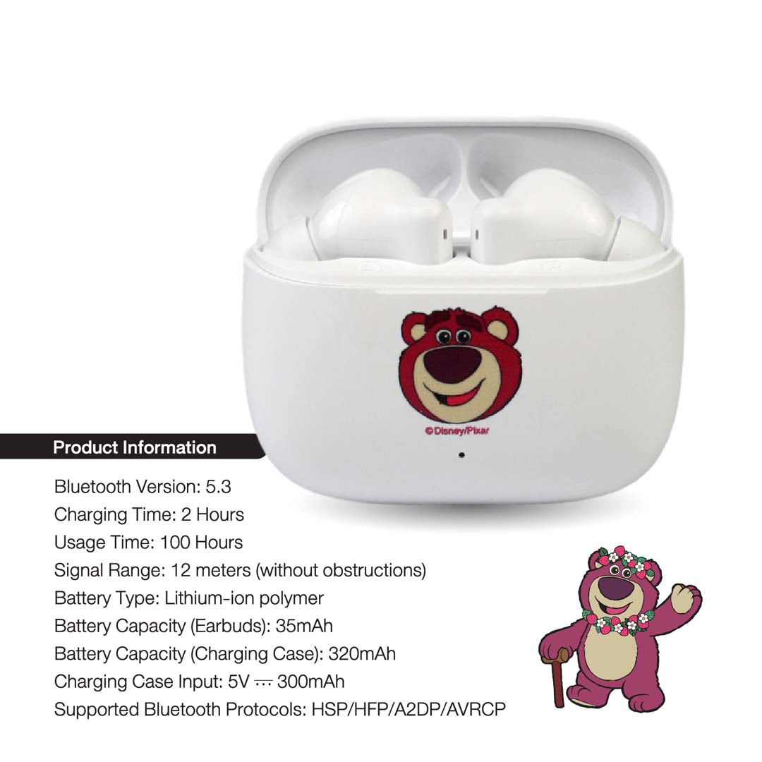 Lotso Toy Story TWS Earphone (White) by Asaki