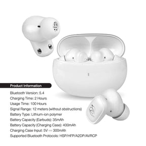 Donald Duck Mickey Mouse & Friends TWS Earphone (White) by Asaki