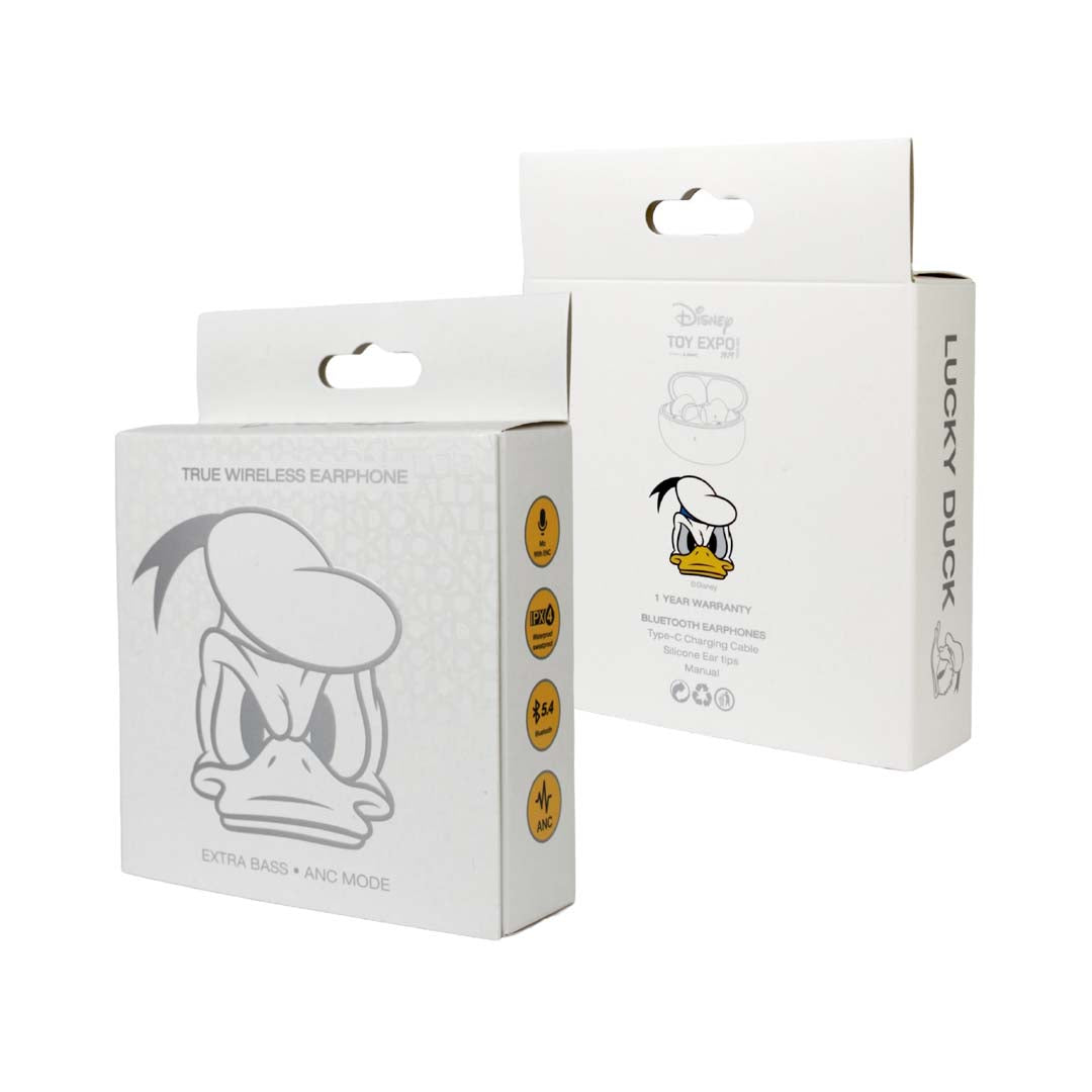 Donald Duck Mickey Mouse & Friends TWS Earphone (White) by Asaki